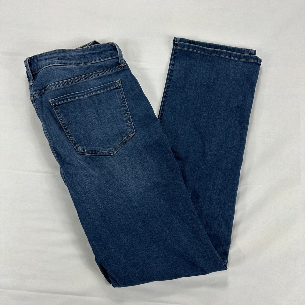 NYDJ Sheri Slim Women Blue Denim Jeans Lift Tuck Technology Sure Stretch Size 12